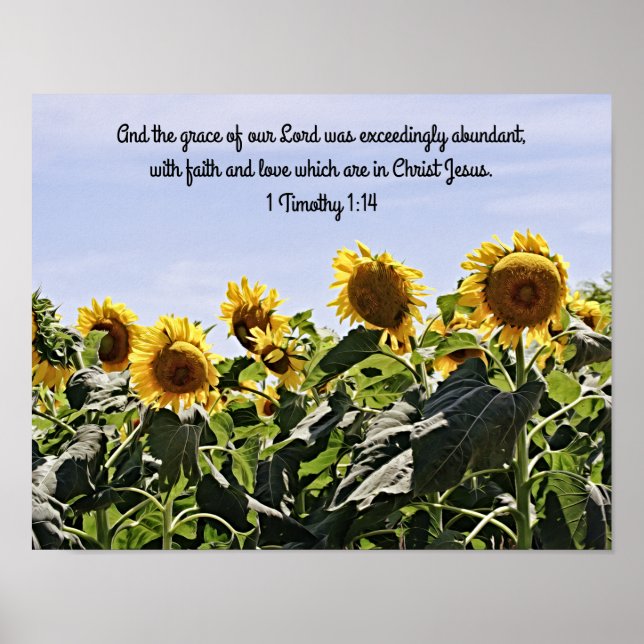 Sonnenblumenschrift Fotografische Kunst drucken Poster (Vorne)