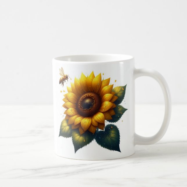 Sonnenblumensommer Kaffeetasse (Rechts)