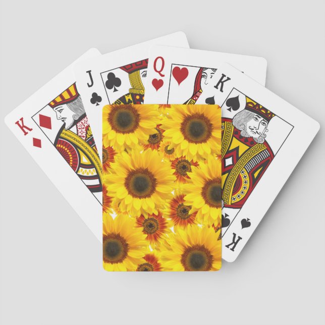 Sonnenblumenspielkarten Spielkarten (Rückseite)