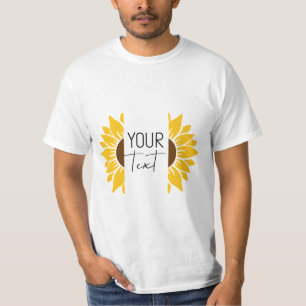 Sonnenblumensplit Gelbe Kunstwerke T-Shirt
