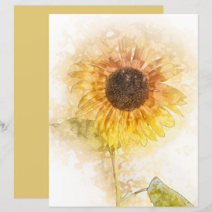 Sonnenblumenspulpapier