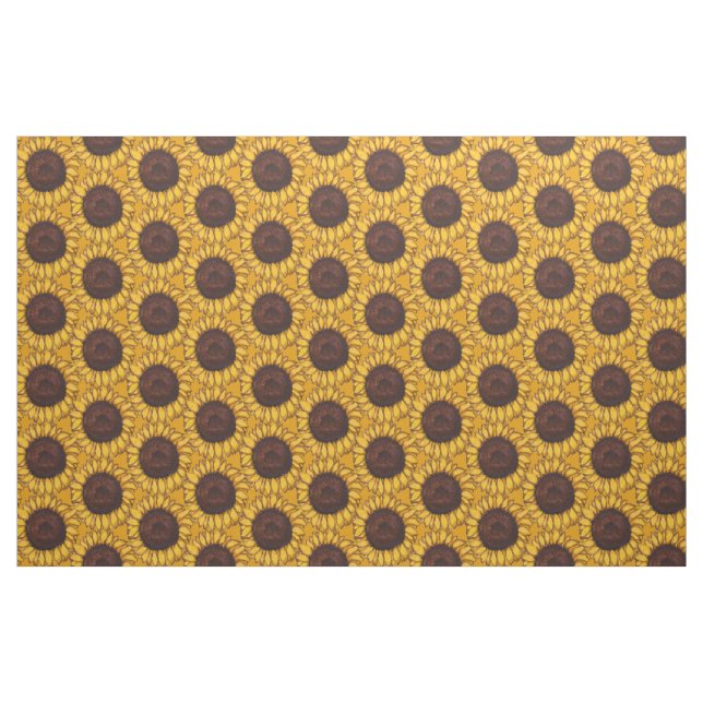 Sonnenblumenstoff Sonnenblumenstoff Baumwolle oder Stoff (Fat Quarter (45,7 x 55,9 cm))