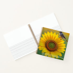Sonnenblumensymbolik Notizbuch
