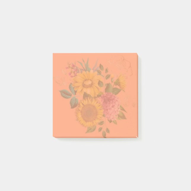 Sonnenblumentage Nachhinweise Post-it Klebezettel (Vorderseite)