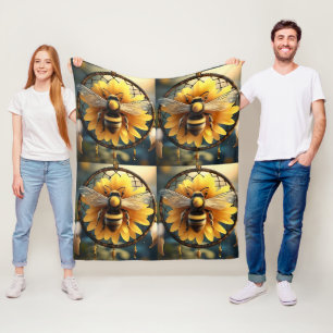 Sonnenblumentramper, mittelfläschchen fleecedecke