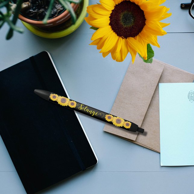 Sonnenblumentrio - personalisiert kugelschreiber (Von Creator hochgeladen)