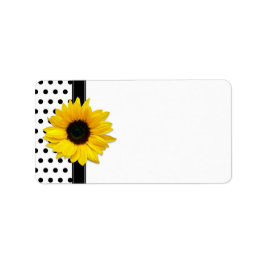 SonnenblumenWedding Blank Address Labels Adressaufkleber