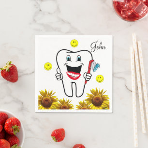 Sonnenblumenzellenpapier Napkins Serviette