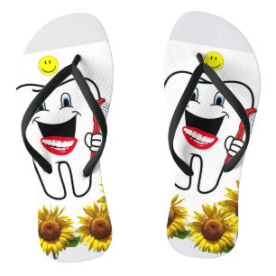 Sonnenblumenzentist Flip Flops