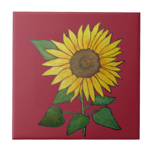 Sonnenblumenziegel Fliese