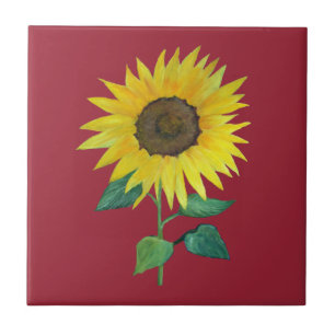 Sonnenblumenziegel Fliese
