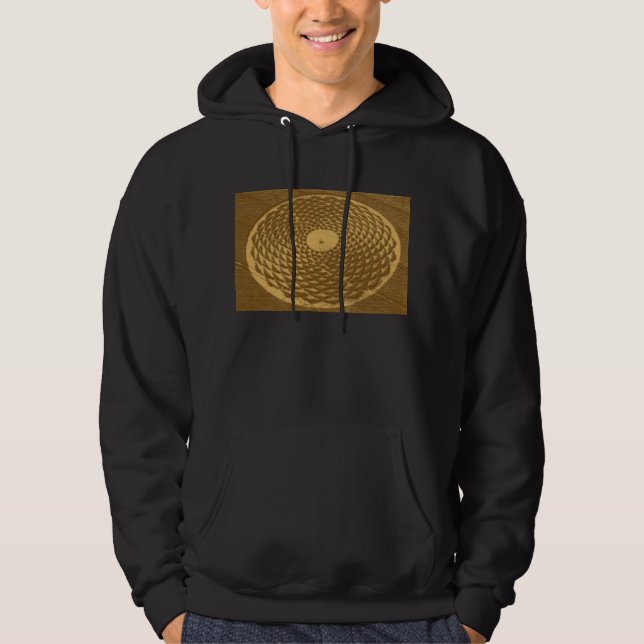 Sonnenblumewellen-Erntekreis Hoodie (Vorderseite)