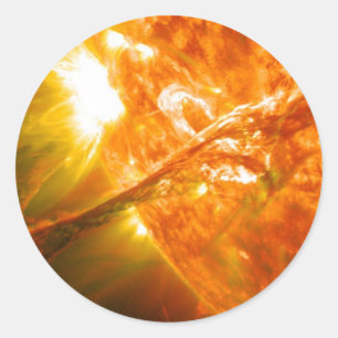 Sonnenbrand Runder Aufkleber
