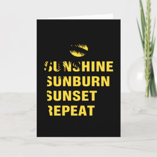 Sonnenbrand-Sonnenuntergang wiederholen Karte