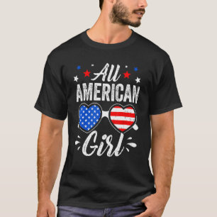 Sonnenbrille 4. Juli All American Girls Matching T-Shirt