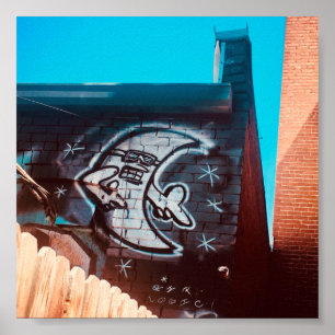 Sonnenbrille am Nachmond Poster