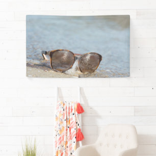 Sonnenbrille am Strand Banner