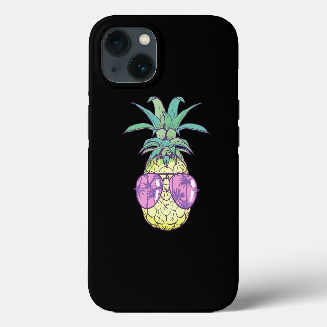 Sonnenbrille Ananas Aloha Hawaii Hawaiian Vacatio Case-Mate iPhone Hülle (Rückseite)