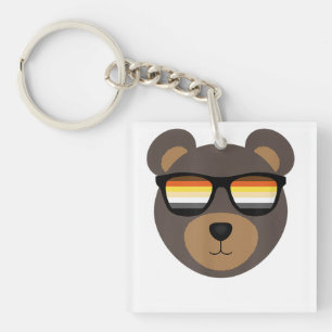 Sonnenbrille aus Gay Bear gestört Schlüsselanhänger