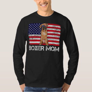 Sonnenbrille Boxer Mama Flag American USA Hund T-Shirt