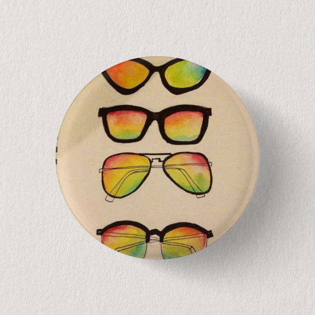 Sonnenbrille Button (Vorderseite)