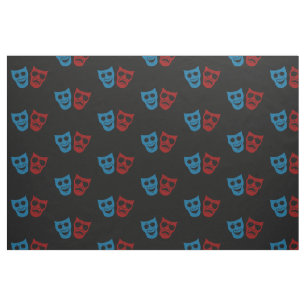 Sonnenbrille-Drama-Masken Stoff
