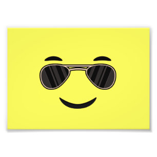 Sonnenbrille Emoji Fotodruck