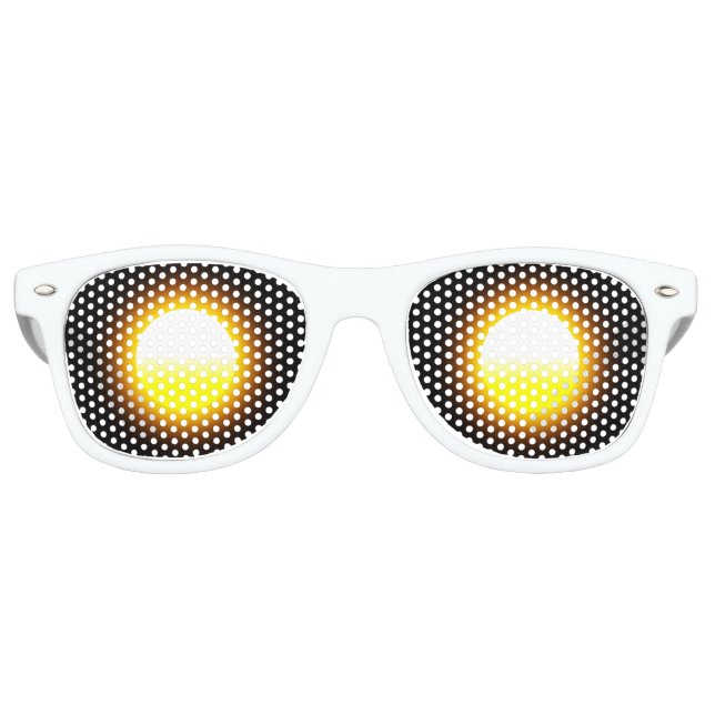 Sonnenbrille Erwachsene Party Schatten, weiß (Vorderseite)