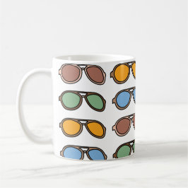 Sonnenbrille farbenfrohe Sommersonnenbrille Kaffeetasse