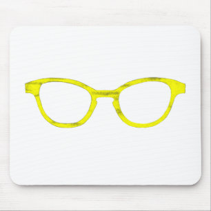 Sonnenbrille Gelbe Rim Das MUSEUM Zazzle Geschenke Mousepad
