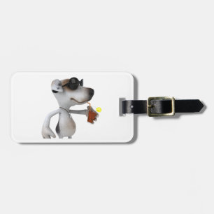Sonnenbrille-Gepäck-Umbauten Jack-Russells Gepäckanhänger