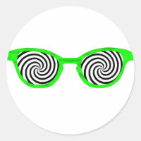 Sonnenbrille hypnotisieren Grüne Rim Das MUSEUM Za