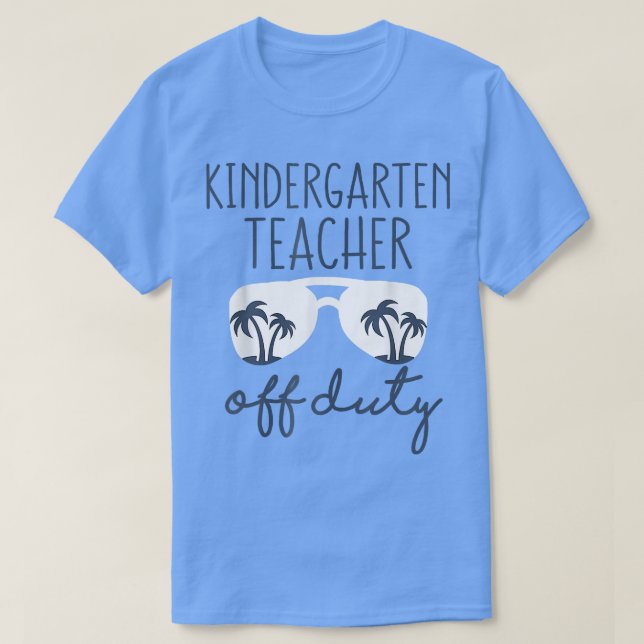 Sonnenbrille Letzter Schultag Kindergartenlehrer T-Shirt (Design vorne)