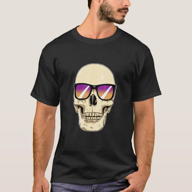 Sonnenbrille mit Lila und Orange Le T-Shirt (Vorderseite)