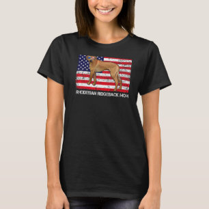 Sonnenbrille Rhodesian Ridgeback Mama Flag America T-Shirt