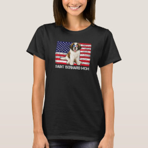 Sonnenbrille St. Bernard Mama Flag American Usa Do T-Shirt