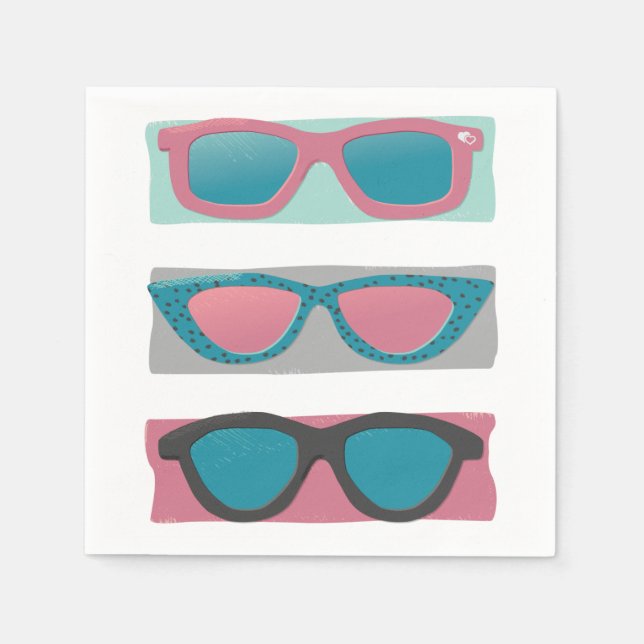 Sonnenbrille Trio Pink Serviette (Vorderseite)