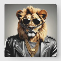 Sonnenbrille und Lederjacke für coole Tiere