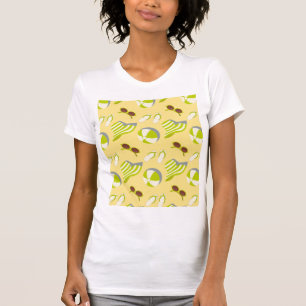 Sonnenbrille und Sonnenbrille mit Sonnenschirm T T-Shirt