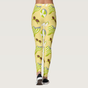 Sonnenbrille und Sonnenmütze Leggings