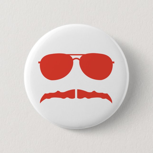 Sonnenbrille und 'stache button (Vorderseite)