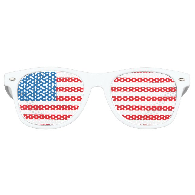 Sonnenbrille unter amerikanischer Flagge (Vorderseite)