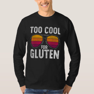 Sonnenbrille zu Cool für Gluten Celiac Disease Glu T-Shirt