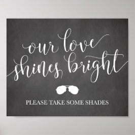 Sonnenbrillen Favoriten Zeichen - Unsere Liebe str Poster