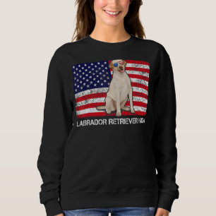 Sonnenbrillen Labrador Retriever Mama Flag America Sweatshirt