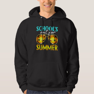 Sonnenbrillen und Sonnenuntergang in Schulen Hoodie