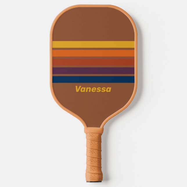 Sonnencreme durch Streifen mit Namen Pickleball Schläger (Vorderseite)