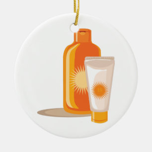 Sonnencreme Keramik Ornament