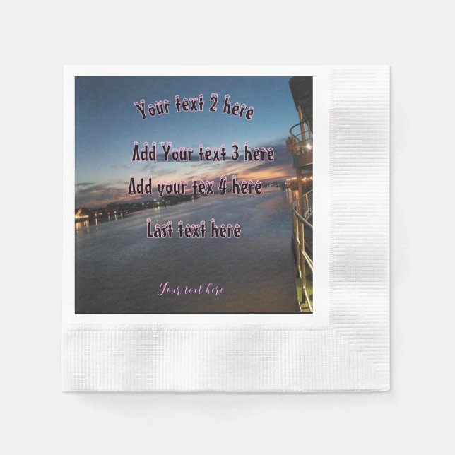 Sonnencreme-Party Serviette (Vorderseite)