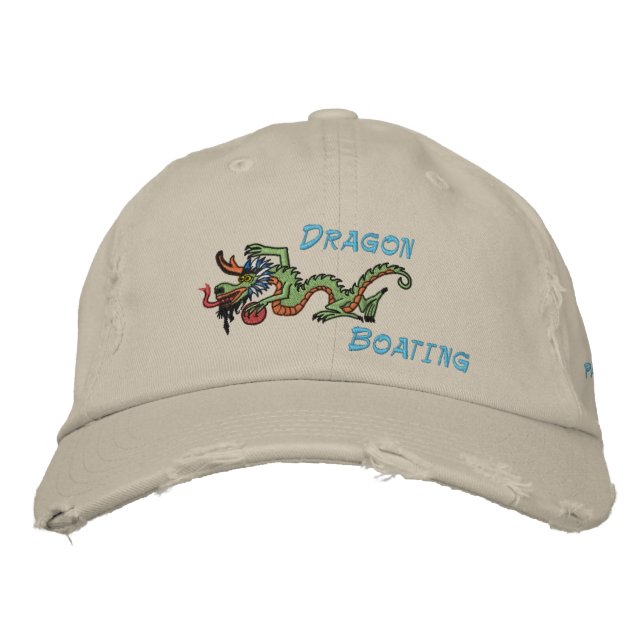 Sonnendrachensport, Drache, Boot Bestickte Baseballkappe (Vorderseite)